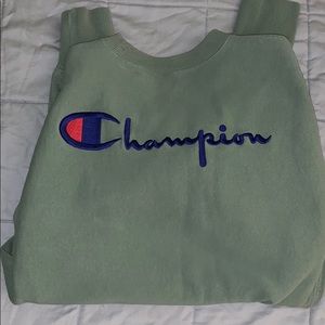 Sage green champion sweatshirt!